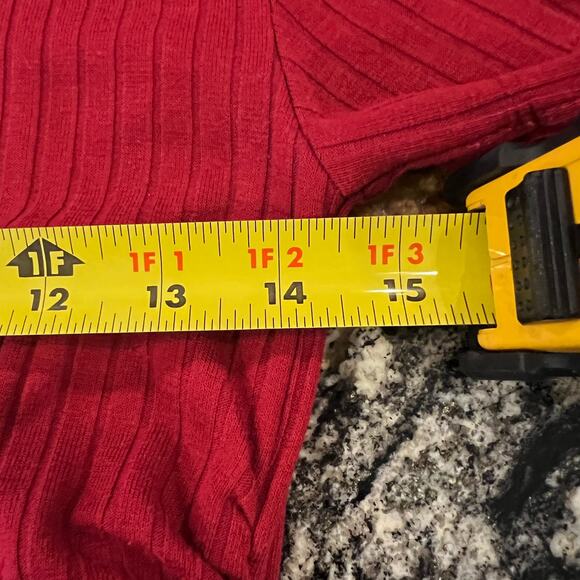 BP Red/Maroon Ribbed Cinched Body-Con Dress - SIZE M - Picture 6 of 7